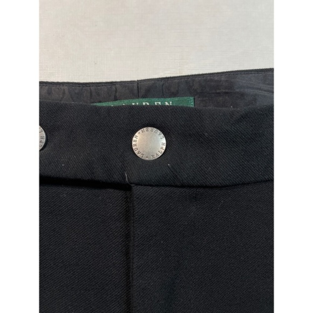 Lauren Ralph Lauren Black Dress Pants Zipper Pocket‎ Rayon Blend Regular Sz. 4 - Picture 4 of 7
